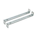 ####バクマ工業 【B-TFK】室外ユニット用据付架台 転倒防止金具 溶融亜鉛メッキ仕上げ 有効取付寸法400〜670 2本 コーチボルト類付属〔HE〕