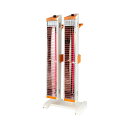 ####Ξスイデン 【SEH-30A-2】遠赤外線ヒーター ヒートスポット ツインタイプ スタンドタイプ 角度調節 単相200V 片キャスター付属