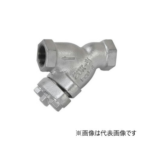 東洋バルヴ/株式会社キッツ【20-DT-N 25A】1B ダクタイル 鋳鉄バルブ Y形ストレーナ 40メッシュ 20K ねじ込み形〔HF〕