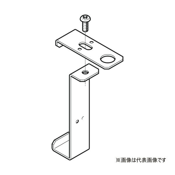 Яネグロス電工 【QRPS1】親桁用管支持金具(水平配管用) 電気亜鉛めっき QRタイプ