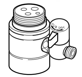 ナニワ製作所 【NSP-SMC7】浄水器・食器洗い乾燥機用分岐水栓 シングル分岐 (旧品番 NSJ-