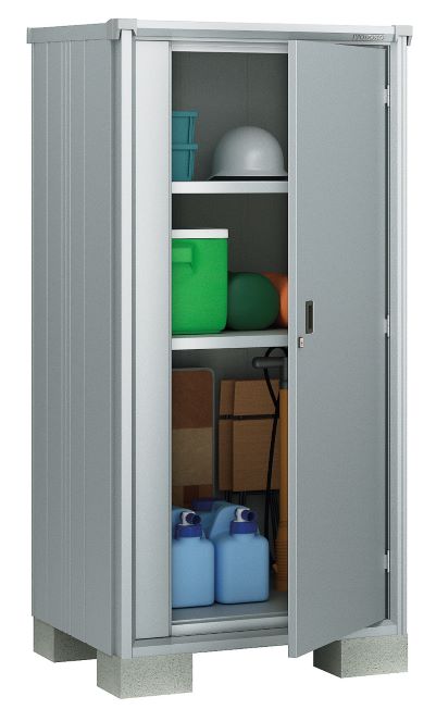 ●u.ヨド物置/ヨドコウ 【ESF-0807D SS】スノーシルバー エスモ 小型物置 一般型 ドア 受注生産