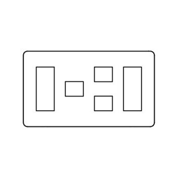 β神保電器 配線器具【WJE-3123】J・WIDE (Jワイド) コンセントプレート 4連用 9個口