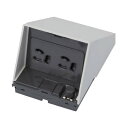 β神保電器 配線器具【JWN-9G9GE-WT】ホワイト 防雨形配線器具 RaPro (レプロ) アースターミナル付防雨形抜止接地ダブルコンセント