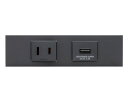 ###β神保電器 配線器具【KAG-2729SB】ソフトブラック NKシリーズ 家具・機器用 コンセント+USBコンセントセット (シボ加工品) 受注生産