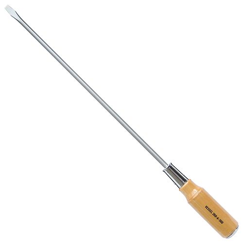 ∀ベッセル/VESSEL 【350(-6X300)】木柄貫通ドライバー 長軸タイプ (-6×200) (4907587070197)