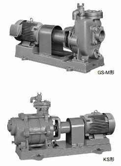 川本ポンプ60Hz 自吸タービンポンプ 2極 三相200V 2.2kW GS-M形〔GF〕