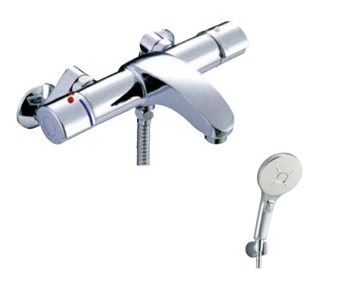 INAX/LIXIL【BF-A147TNSMM】サーモスタット付シャワーバス水栓 アウゼ エコアクアスイッチシャワーSPA(めっき仕様) 寒冷地用 (旧品番 BF-A147TNSBW)〔HI〕