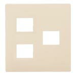 パナソニック 配線器具【WTL7773FK】アドバンスシリーズ 簡易耐火コンセントプレート 3コ用(2コ＋1コ用) マットベージュ