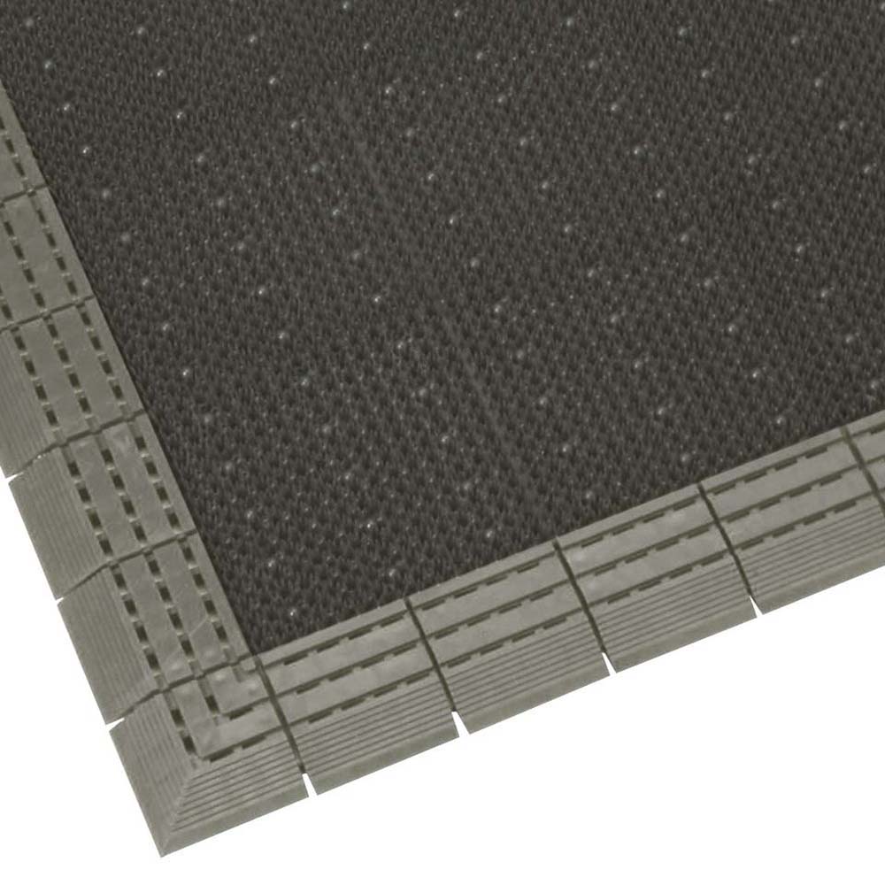 ####u.ミヅシマ工業 【402-1370】ニューエルバーマット #18 枠付 グレー 900×1800mm 受注生産