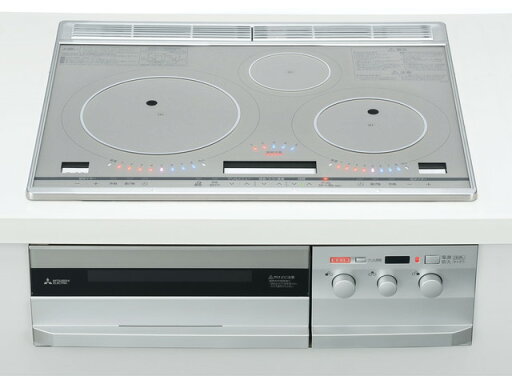 ###三菱 IHクッキングヒーター【CS-T321VSR】ビルトイン型 3口IH T321Vシリーズ 60cmトップ (旧品番 CS-T316VSR)〔ID〕 ###三菱 IHクッキングヒーター【CS-T321VSR】ビルトイン型 3口IH T321Vシリーズ 60cmトップ (旧品番 CS-T316VSR)〔ID〕