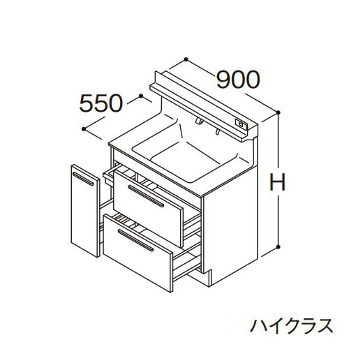 ###TOTO LDSFB090BDBDS1̲ ϥ饹  ¦+νŷ׼Ǽ 󥿡⤵800mm ָ900mm  1GA