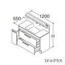 ###TOTO 【LDSFB120BDRDN1】洗面化粧台 ミドルクラス オクターブ 3Wayキャビネット 右側回避 カウンター高さ800mm 間口1200mm...
