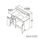 ###TOTO 【LDSFB120BJADN1A】洗面化粧台 スタンダード オクターブ 片引き出し 左側回避+体重計収納あり カウンター高さ800mm 間口1200mm 一般地 受注生産〔GA〕