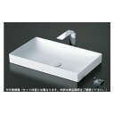###TOTO セット品番【LS916#NW1+TLP02305JA】ホワイト カウンター式洗面器 ベッセル式 台付シングル混合水栓(エコシングル) 壁排水金具...