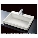 ###TOTO セット品番【LS911CR#NW1+TLE25SS1A】カウンター式洗面器 ベッセル式 ホワイト 台付自動水栓(単水栓・AC100V) アクアオ...