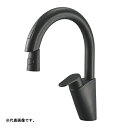 ###三栄水栓/SANEI 水栓金具【EK8700EDCK-MDP】シングル混合栓(センサー式) マットブラック 寒冷地用 受注生産〔FA〕