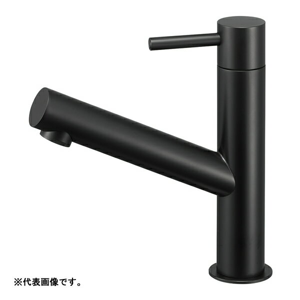 ###∠三栄水栓/SANEI 水栓金具【Y5075H-MDP】立水栓 マットブラック column 受注生産〔GA〕