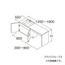 ###TOTO 【LDSLA180AE1RS2】洗面化粧台 PG3 エスクアLS 片寄せボウルプラン 左寄せ 回避なし 2枚扉 カウンター高さ750 間口1200〜1800 受注約2週〔GD〕(4)