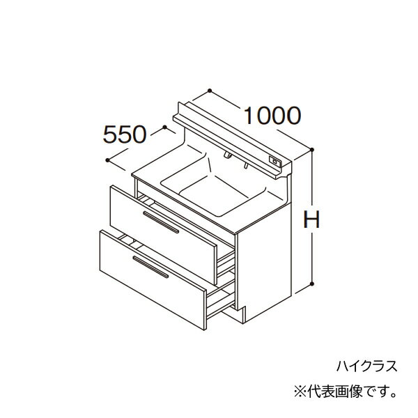 受注生産品(納期約1週間) ※こちらの商品はご入金確認後のお手配です。代引きでのお取り扱いはできません。メーカー直送品となります。 ※商品画像は代表型番のイメージです。型番通りのお手配になります。（色・形）等、確認の上ご注文下さい。 扉カラー：ハイクラス 水栓金具：F3 タッチレスお掃除ラクラク水栓（自動吐水） ドア枠回避：右側回避※カウンター高さ850mmのみ台輪仕様となります。 ●洗面ボウル一体カウンター 実容量：12L 人工大理石製（不飽和ポリエステル系樹脂） カラー：ホワイト ●止水栓 ※止水栓は付属していませんので、別売品をご購入ください。 ●排水栓 ヘアキャッチャー付き ワンプッシュ排水栓 ●排水トラップ 水抜き付ハード管 防臭栓付き 床排水用 ※壁排水の場合は、別途、壁排水管LO95をお手配ください。 ●キャビネット 底板点検口付き（旧品番 LDSFB100CCRBS1）