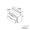 ###TOTO 【LDSFB120CCLAN2】洗面化粧台 ミドルクラス オクターブ 2段引き出し 左側回避 カウンター高さ850 間口1200 一般地 受注約...