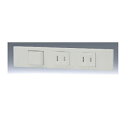 ###β神保電器 配線器具【KAG-3548】NKシリーズ 3路+扇付コンセント+扇付コンセントセット ピュアホワイト 受注生産