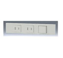 ###β神保電器 配線器具【KAG-3551】NKシリーズ 扇付コンセント+扇付コンセント+3路セット ピュアホワイト 受注生産