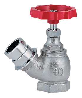 カクダイ【652-710-40】散水栓 45°〔GB〕