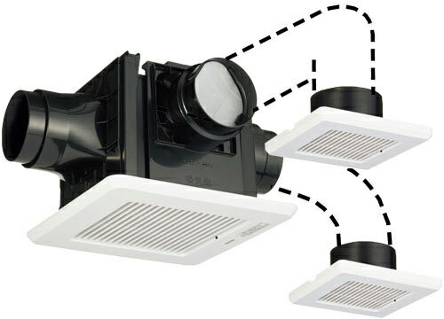 ◆在庫有り！東芝(日本キヤリア) ダクト用換気扇【DVP-T14CLDPT】ツインエアロファン (2〜3部屋用)ルー..