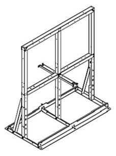 ●♪パーパス 給湯器 部材【MDK-W40-50】両側4台掛け台 組立式掛け台