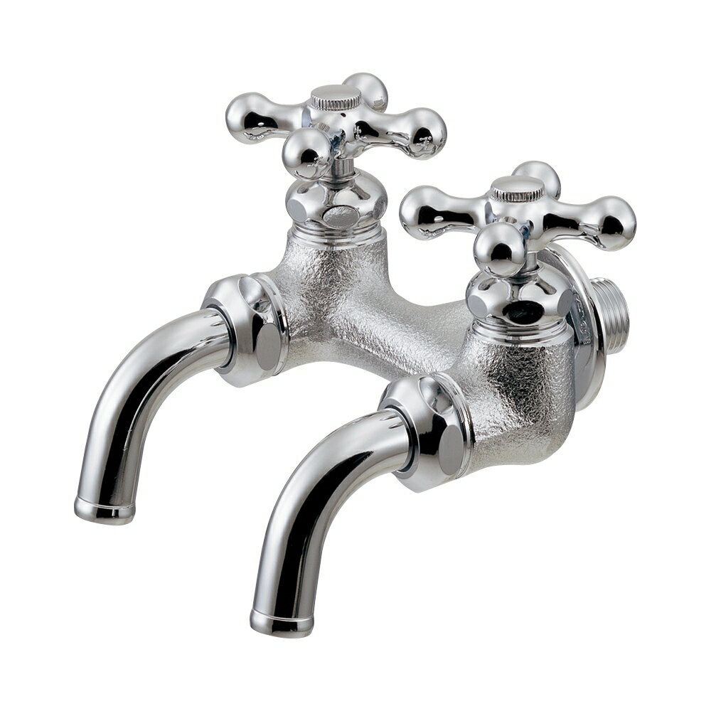 カクダイ【705-016】双口ホーム水栓〔GB〕