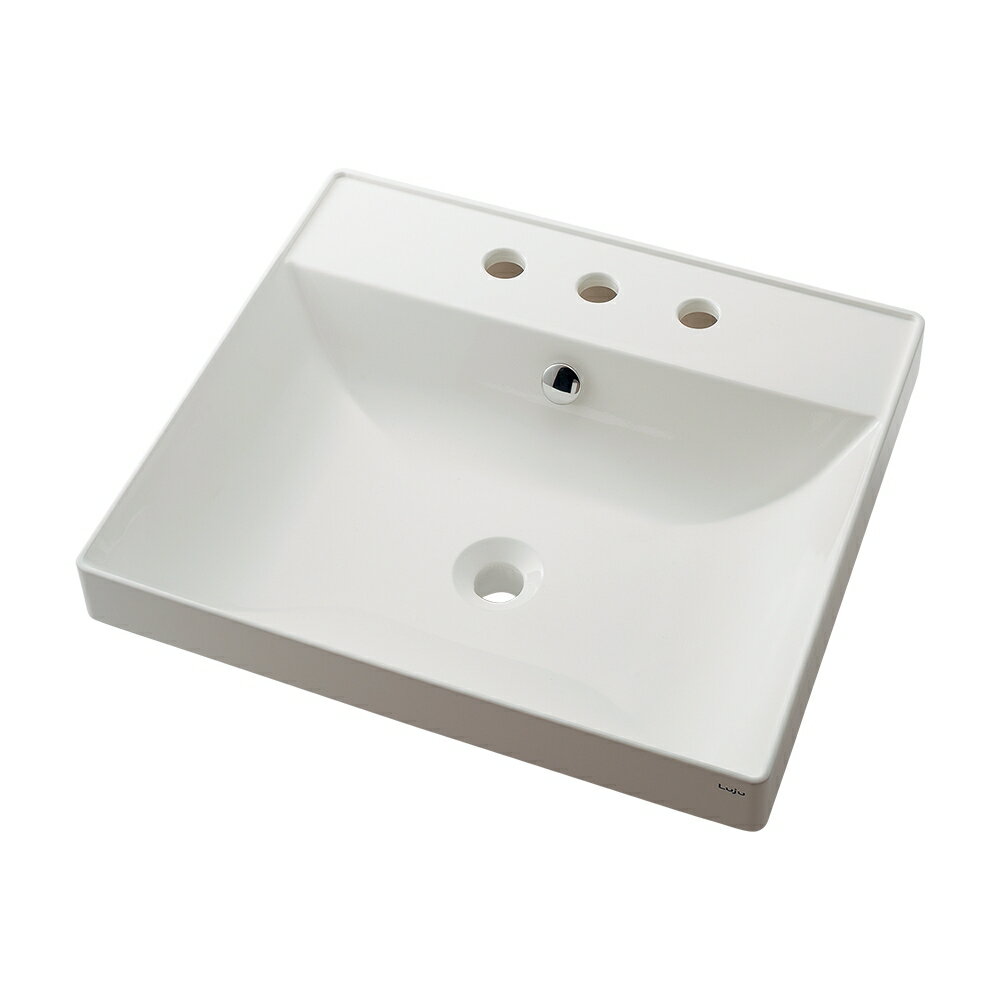 ###カクダイ【493-183】角型洗面器 3ホール〔GB〕