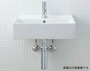INAX/LIXIL サティス洗面器【YL-A555TA】壁付式 単水栓 壁給水 床排水(Sトラップ) 排水口カバーなし〔HC〕