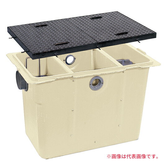###前澤化成工業 【GT-N60P(T-6鉄蓋)】グリーストラップ パイプ流入埋設型 GT-NP FRP製 中荷重〔HC〕