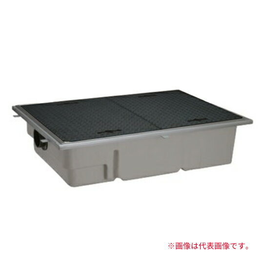 ###前澤化成工業 【GT-XL150P(鉄蓋 SUS受座付)】グリーストラップ パイプ流入超浅型 GT-XLP FRP製 人荷重〔HC〕