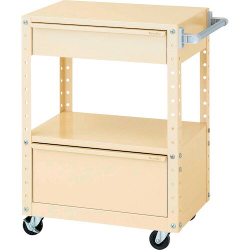 ●u.ヤマキン/山金工業【W6CU-MBD-IV】スペシャルワゴン 移動式 W600×D400×H900 アイボリー 組立式