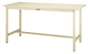 ####u.ヤマキン/山金工業【SWSH-1890-II】ワークテーブル 300シリーズ 固定式 H900mm スチール天板 アイボリー 組立式