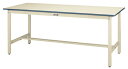 ####u.ヤマキン/山金工業【SJM-1260-II】ワークテーブル 500シリーズ 固定式 H740mm メラミン天板 アイボリー 組立式
