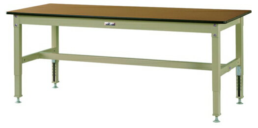 ●u.ヤマキン/山金工業【SVMA-1560-MG】ワークテーブル 800シリーズ 高さ調整タイプ メラミン天板(木目..