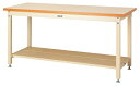 ####u.ヤマキン/山金工業【SSMH-1875TT-II】ワークテーブル スーパータイプ 固定式 H900mm メラミン天板 アイボリー 組立式