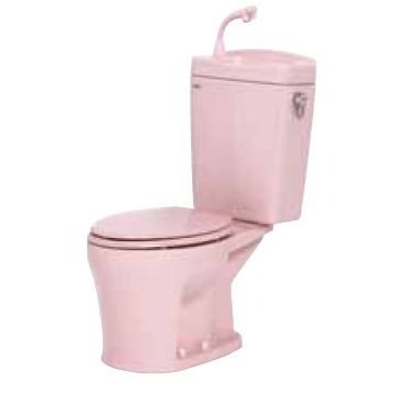 ●ネポン 簡易水洗便器【ATW-56BN】ピンク プリティーナ エロンゲート 手洗栓付 便座なし〔GD〕