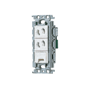 パナソニック 配線金具【WTF10824WK】アースターミナル付ダブルコンセント 絶縁枠 ホワイト