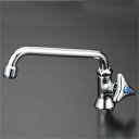KVK 水栓金具【K16NDFR30】単水栓立形自在水栓 304mm泡沫パイプ付〔GA〕