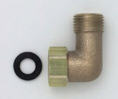 KVK 継手 配管部品【Z272】ナット付エルボ〔GB〕