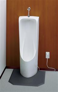 ●TOTO 床置小便器【UFH507CHR】(陶器部U507CH＋排水ソケットHP510R) 大形・塩ビ排水配管用 ヒーター付..