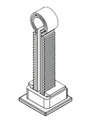 ∬∬リンナイ 給湯器 部材【KOP-DUPH-2-3P】(24-5183) パイプホルダー2〔GH〕