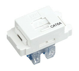 Я東芝 電設資材【NDG8098(WW)】LAN用モジューラーコンセント 扉式ばね付（CAT6A）