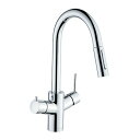 CERA/セラ【HGM13806T】キッチン用浄水器兼用湯水混合栓(スパウト引出しタイプ) タリス ヴァリアルク(旧品番 HGM13806S)〔EI〕
