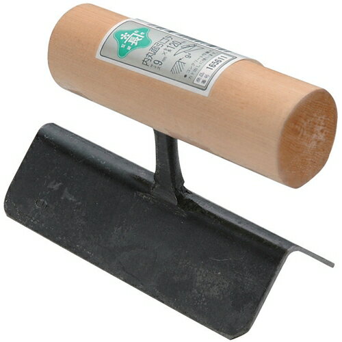 ∀藤原産業 【緑長 中首内丸面引鏝 9X120】中首内丸面引鏝 (4977292165617)