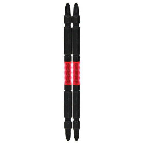 商品サイズ：幅7×高さ110×奥行き7mm 重量：42g 圧倒的存在感で高硬度特殊合金鋼を使用し高耐久、高靭性を誇るトーションビットに光り輝く衝撃吸収樹脂を採用したビットです。 用途 ドリルドライバーやインパクトドライバーでの各種ネジの締め付け作業。 機能 衝撃吸収樹脂を装着した先進的な形状です。 高精度、高耐久で高品質な日本製です。 仕様 ●サイズ：＋2×110。 ●刃先形状：タフスリム。 ●高硬度特殊合金鋼。